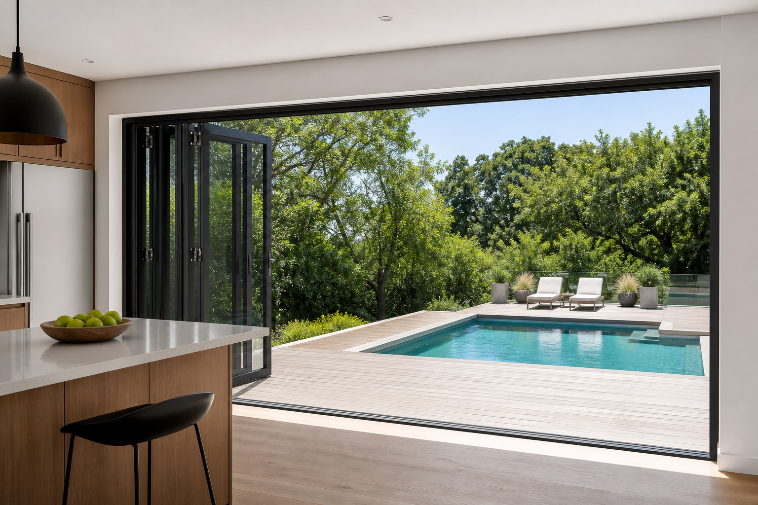 VLX 100 Bifold / Folding Door in Fort Lauderdale, FL | Juniper Windows Fort Lauderdale - detail 4