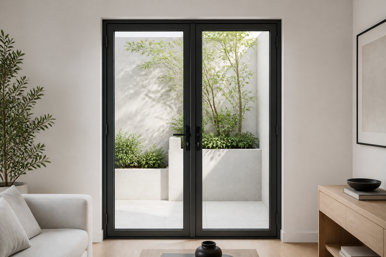 VLX 100 Double Swing / French Door in Fort Lauderdale, FL | Juniper Windows Fort Lauderdale - detail 6